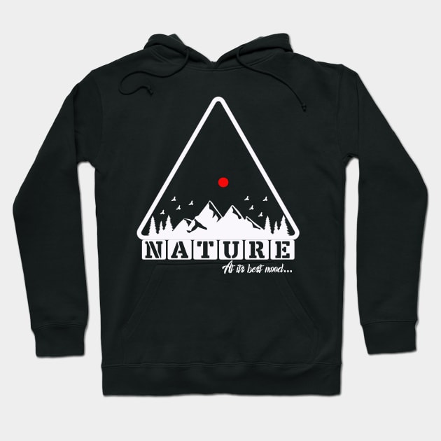 camping in best mood of nature, trekking, hiking, outdoor recreation, sports Hoodie by The Bombay Brands Pvt Ltd